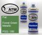 Preview: Fiat, Forest Green Metallic, PGQ / 390: 400ml Sprühdose + 400ml Klarlack - Set, von ATW Autoteile West.